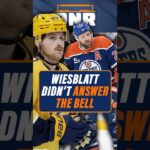 The Edmonton Oilers Did NOT Let Ozzy Wiesblatt Off Easy! #NHL #Hockey #Oilers