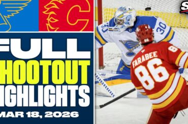 St. Louis Blues at Calgary Flames | FULL Shootout Highlights - March 18, 2026
