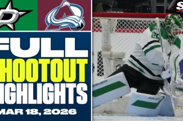Dallas Stars at Colorado Avalanche | FULL Shootout Highlights - March 18, 2026