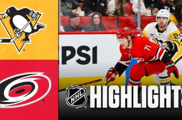 Penguins vs. Hurricanes | NHL Highlights | March 18, 2026