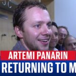 Artemi Panarin on 'emotional' return to Madison Square Garden