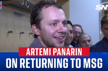 Artemi Panarin on 'emotional' return to Madison Square Garden
