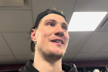 Elmer Soderblom on first goal with Penguins