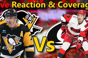 Crosby RETURNS 👀 | Pittsburgh Penguins vs Hurricanes LIVE