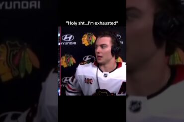 Connor Bedard “Holy Sh** … I’m exhausted” #connorbedard #blackhawks #nhl #fyp