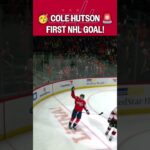 FIRST NHL GOAL for COLE HUTSON! 🥳