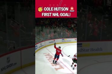 FIRST NHL GOAL for COLE HUTSON! 🥳