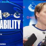 Aatu Räty & Adam Foote Pre-Game Media | Canucks vs. Predators (Mar 12, 2026)