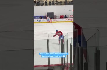 Patrik Laine makes the one handed backhand sauce look easy 👀