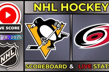 🔴 Pittsburgh Penguins vs Carolina Hurricanes LIVE | NHL Hockey | Mar 18, 2026 | SCOREBOARD