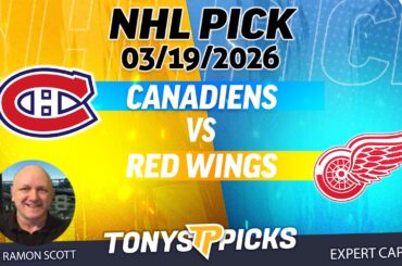 Canadiens vs. Red Wings NHL Betting Odds & Picks, 3/19/26 | Night Moves Show