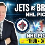 Winnipeg Jets vs Boston Bruins – NHL Pick l Thursday 3/19/26 l Vernon’s Bets, Picks & Predictions