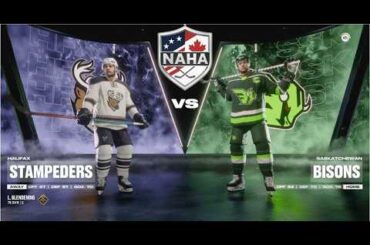 NAHA 2025-26 Season - Halifax Stampeders (13-14-3) @ Saskatchewan Bisons (15-13-5)
