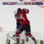 Brendan Gallagher Fights Brady Tkachuk after hit on Chabot | Habs vs Sens
