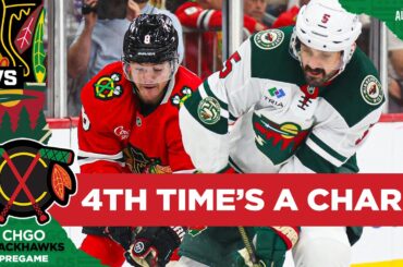 BLACKHAWKS PREGAME: Can Chicago END the Season Series vs Minnesota with a Win? | CHGO Blackhawks