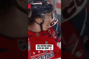 First NHL Game, First NHL Goal for Cole Hutson ☝️