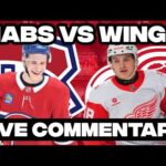 Detroit Red Wings Vs Montreal Canadiens LIVE COMMENTARY! | 2025-26 NHL Season
