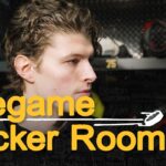 Lukas Reichel speaks with media after morning skate on Thursday