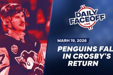Penguins Fall In Crosby’s Return & Islanders Sign Cole Eiserman | Daily Faceoff Live