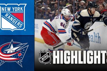 Rangers vs. Blue Jackets | NHL Highlights | March 19, 2026