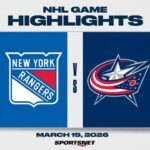NHL Highlights | Rangers vs. Blue Jackets - March 19, 2026