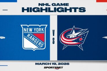 NHL Highlights | Rangers vs. Blue Jackets - March 19, 2026