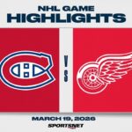 NHL Highlights | Canadiens vs. Red Wings - March 19, 2026