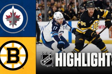 Jets vs. Bruins | NHL Highlights | March 19, 2026