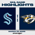 NHL Highlights | Kraken vs. Predators - March 19, 2026