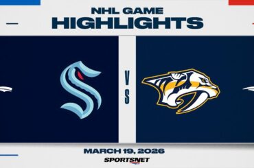 NHL Highlights | Kraken vs. Predators - March 19, 2026