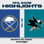 NHL Highlights | Sabres vs. Sharks - March 19, 2026