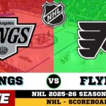 🔴LIVE : Philadelphia Flyers Vs Los Angeles Kings | NHL 2026 | NHL Live SCOREBOARD
