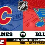 🔴LIVE : St. Louis Blues Vs Calgary Flames | NHL 2026 | NHL Live SCOREBOARD