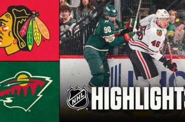 Blackhawks vs. Wild | NHL Highlights | March 19, 2026