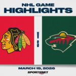NHL Highlights | Blackhawks vs. Wild - March 19, 2026