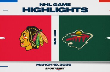 NHL Highlights | Blackhawks vs. Wild - March 19, 2026