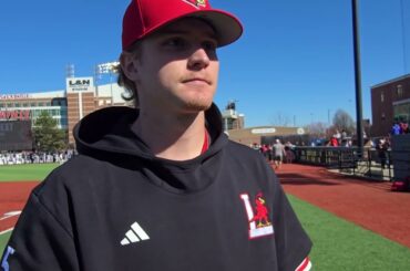 Jake Bean following Louisville’s 6-2 win over Seton Hall