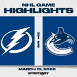 NHL Highlights | Lightning vs. Canucks - March 19, 2026