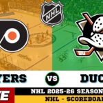 🔴LIVE : Philadelphia Flyers Vs Anaheim Ducks | NHL 2026 | NHL Live SCOREBOARD