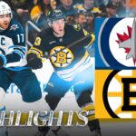 Boston Bruins vs. Winnipeg Jets - Game Highlights
