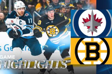 Boston Bruins vs. Winnipeg Jets - Game Highlights