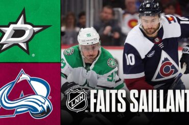 Stars vs Avalanche 18/03/26 | Faits saillants