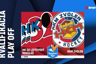 2. zápas kvalifikácie play-off: HK 32 Liptovský Mikuláš - HKM Zvolen 5:0 (2:0, 1:0, 2:0)