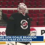 Hurricanes sign goalie Brandon Bussi to three-year extension