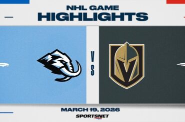 NHL Highlights | Mammoth vs. Golden Knights - March 19, 2026