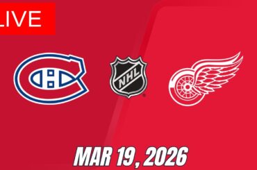 NHL LIVE! Detroit Red Wings vs Montreal Canadiens | Full Game Live | March 19, 2026