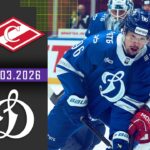 СПАРТАК – ДИНАМО МОСКВА | Обзор матча Фонбет КХЛ сезон 2025/2026 | 16.03.2026