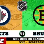 🔴LIVE : Winnipeg Jets Vs Boston Bruins | NHL 2026 | NHL Live SCOREBOARD