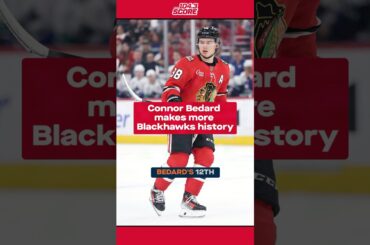 20-year-old Connor Bedard makes more Blackhawks history