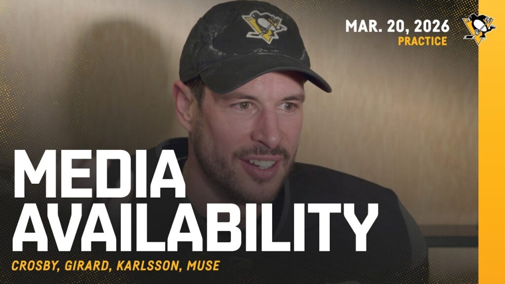 Crosby, Girard, Karlsson, Muse Media Availability (3.20.26) | Pittsburgh Penguins